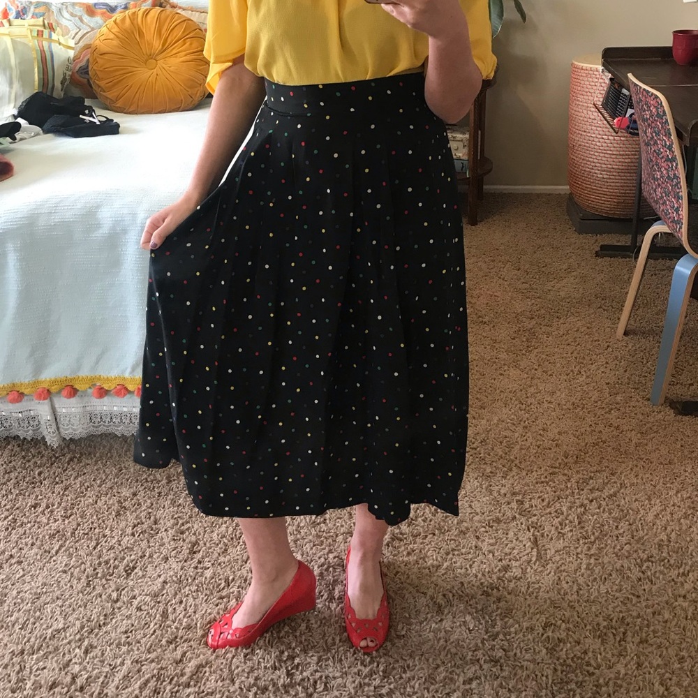 Vintage polka dot skirt